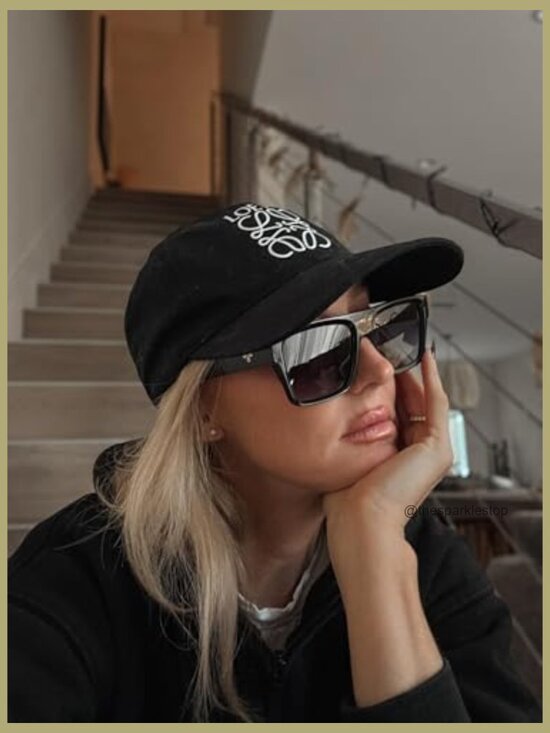 Oversized Square Flat Top Sunglasses Retro Fashion Accessories UV400 Protection main image 5